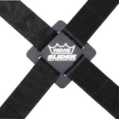 Remo - Dual Slider Percussion Strap - 110 Inch - Black